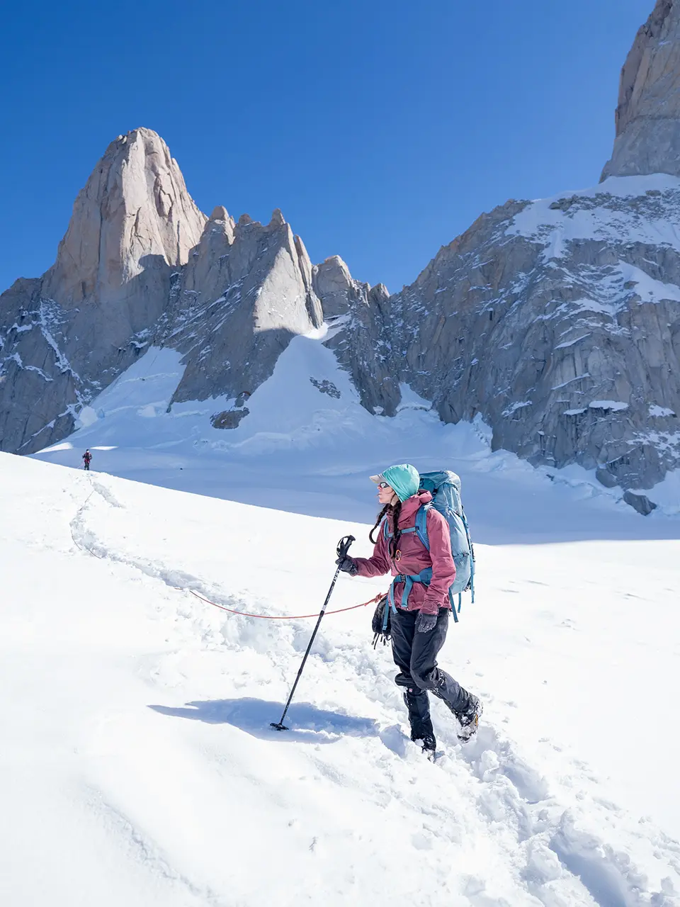 Dani Astudillo, guía de montaña Soy Andina en El Chaltén